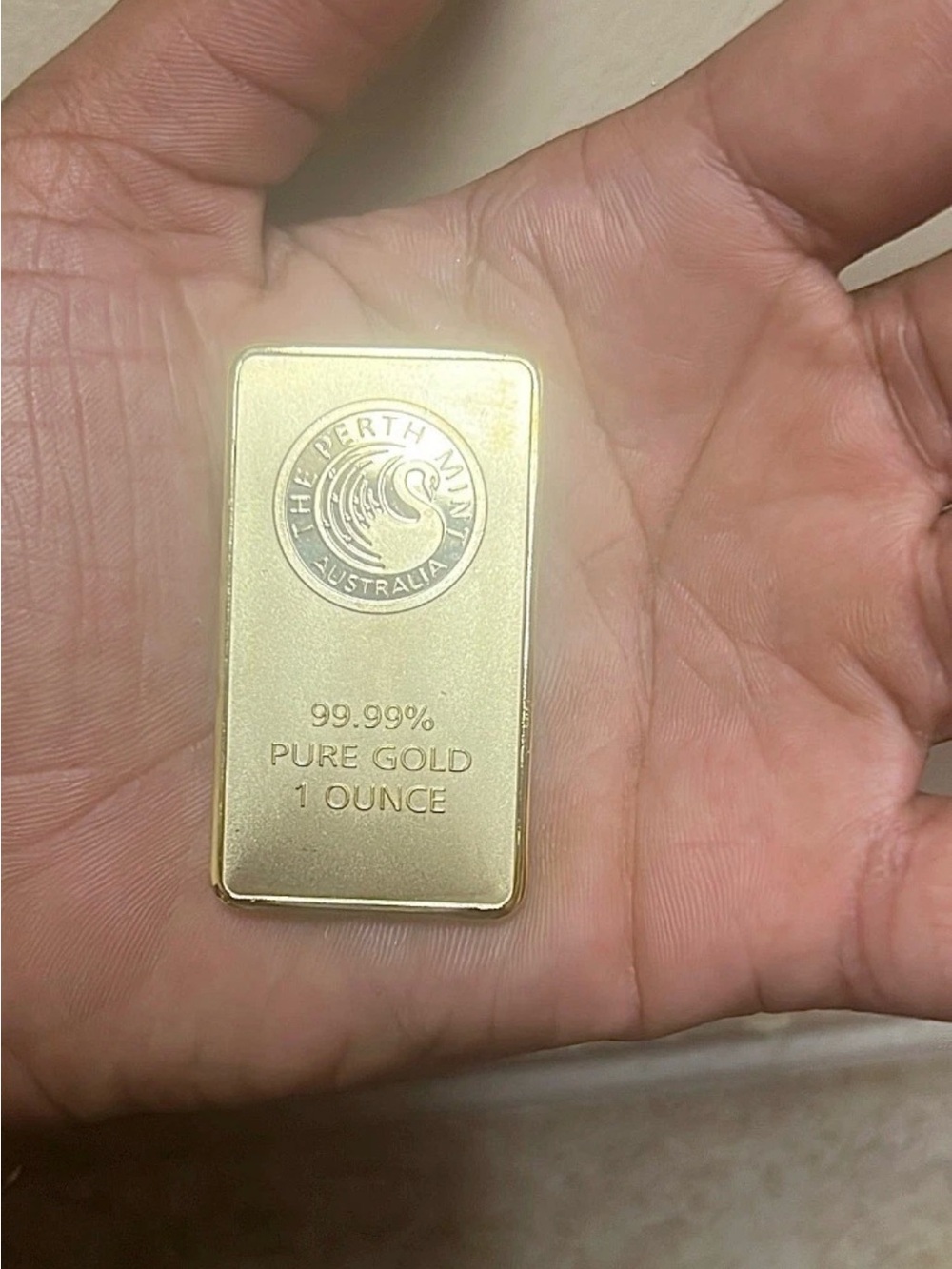 The Perth Mint 1 oz Gold Bar - 99.99% Pure Gold